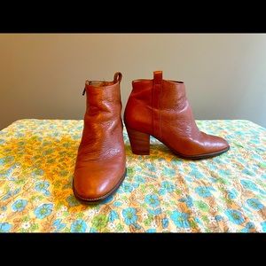 Madewell Billie Rich Whiskey Brown Bootie